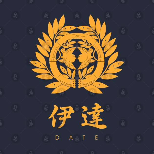 Date Clan kamon with text by Takeda_Art