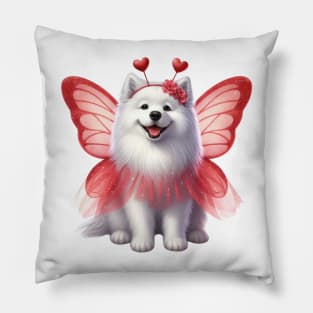 Valentine Fairy Samoyed Dog Pillow