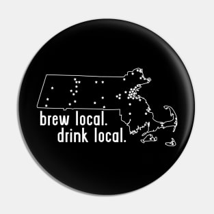 Massachusetts State Brewery Map  Craft Beer Graphic Pin