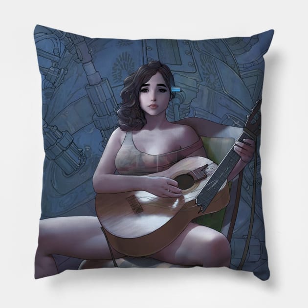 Android Blues Pillow by stevenstahlberg