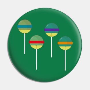 Teenage Mutant Ninja Lollipops Pin