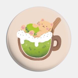 Matcha Cat Pin