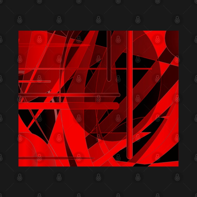 Red and black abstract by CreaKat
