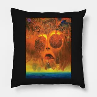 zdzislaw beksinski - Untitled (red Organism) by Zdzisław Beksiński Pillow