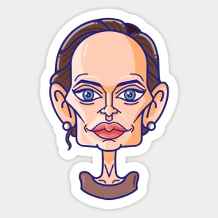 Angelina Jolie Sticker for Sale by cecilialay