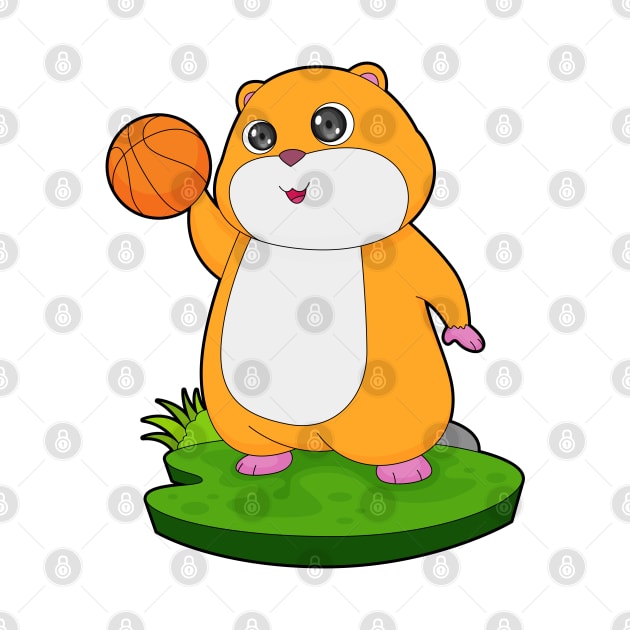 Hamster Basketball player Basketball by Markus Schnabel