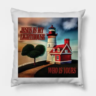Jesus is My Lighthouse Pillow