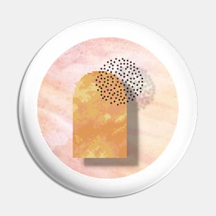 Abstract shapes, pixel art Pin