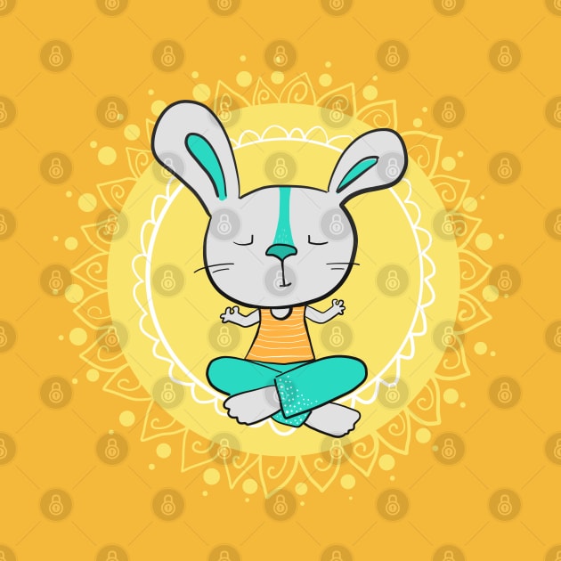 Yoga Rabbit by Ayeletbarnoy