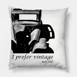 Vintage Car not old! Pillow