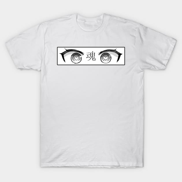 Harajuku Anime Eyes T-Shirt - Kuru Store