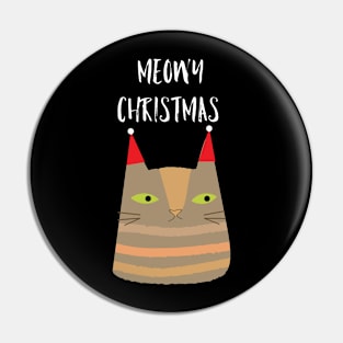 Meowy Christmas Pin