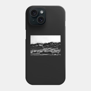 Looming Oxnadalur Fog - Black & White Phone Case