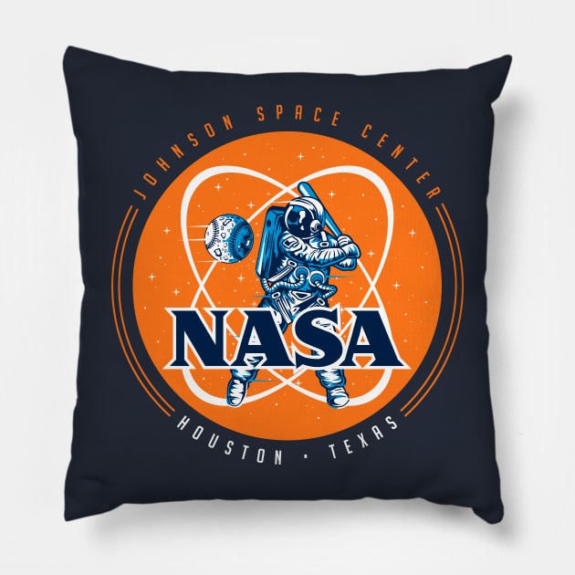 Retro NASA Astros Logo - Orange Version