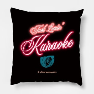 Just Lovein' Karaoke with Antique Microphone Pillow