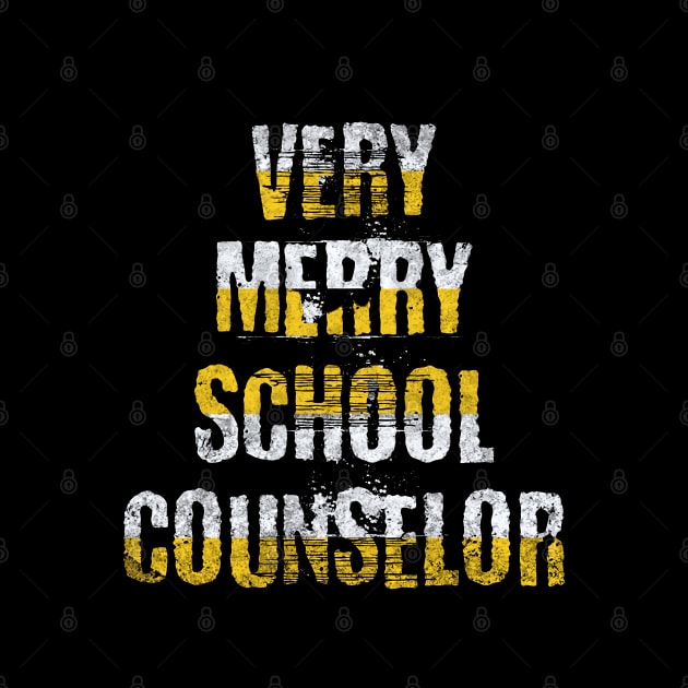 Very merry school counselor Sticker by 777Design-NW