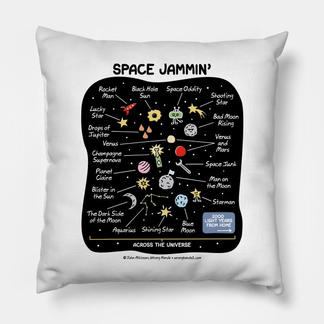 space jammin' Pillow by WrongHands