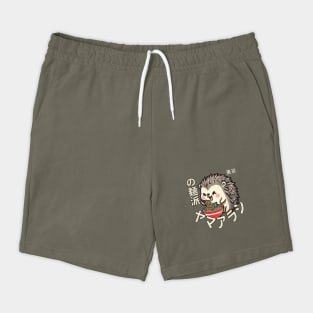 Kawaii Porcupine Eating Ramen T-Shirt: Adorable Noodle-Loving Porcupine Shorts