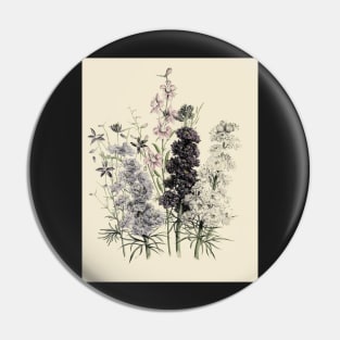 Botanical Flowers Design Pin