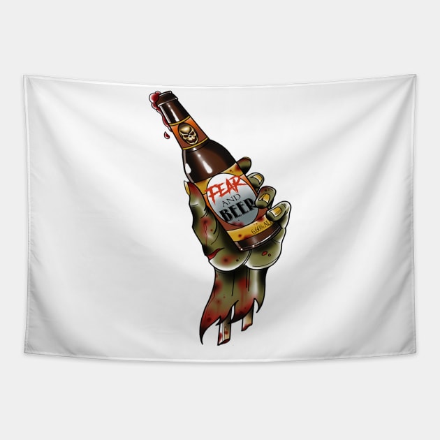 Fear and Beer Logo Tapestry by Fear and Beer