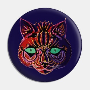 Louis Wain, Kaleidoscope Cat Pin