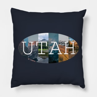 Utah Mountains sticker, face mask, shirt Pillow