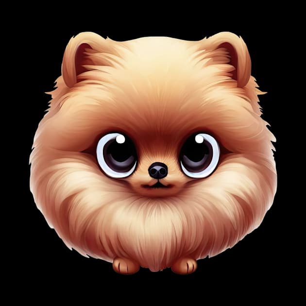 Playful Pomeranian by Art By Mojo