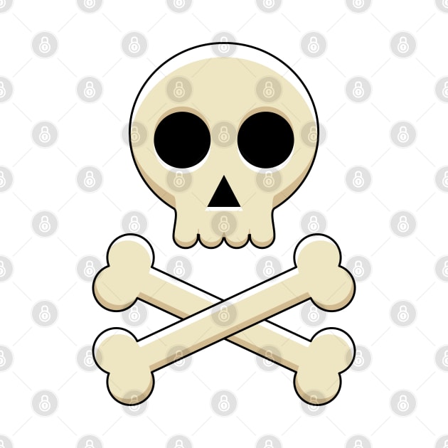 Skull with Bones by BirdAtWork