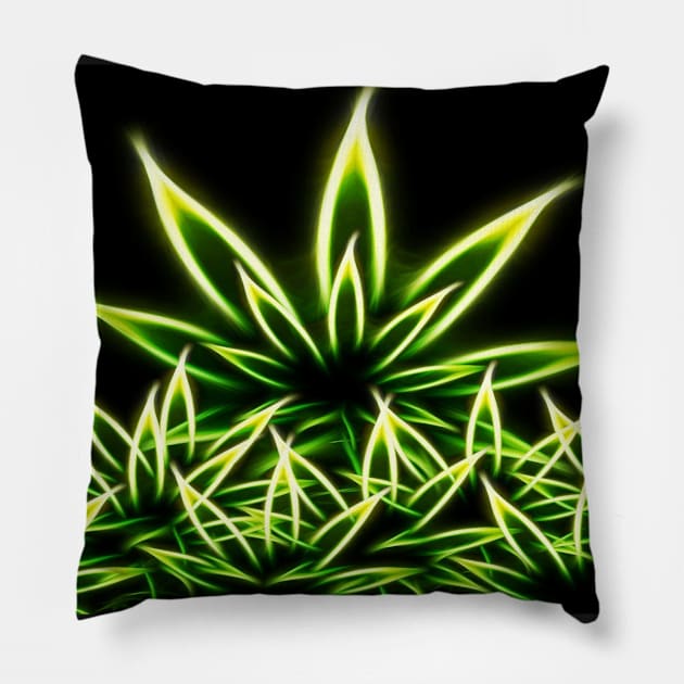 Neon Weed Multiple Pillow by AlexsMercer22