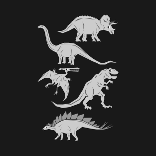 Silver Dinosaurs T-Shirt