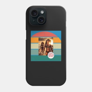 Vintage Boardwalk Bombshell T-Shirt Design Phone Case