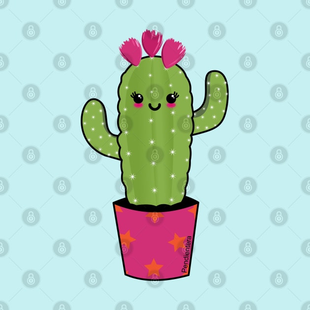 Cactus kawaii by Pendientera