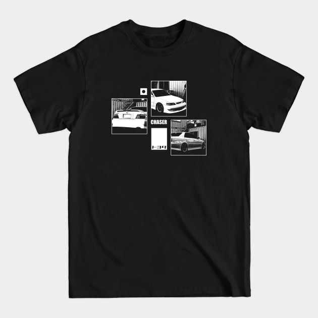 Discover TOYOTA CHASER JZX100 Black 'N White Archive (Black Version) - Jdm - T-Shirt