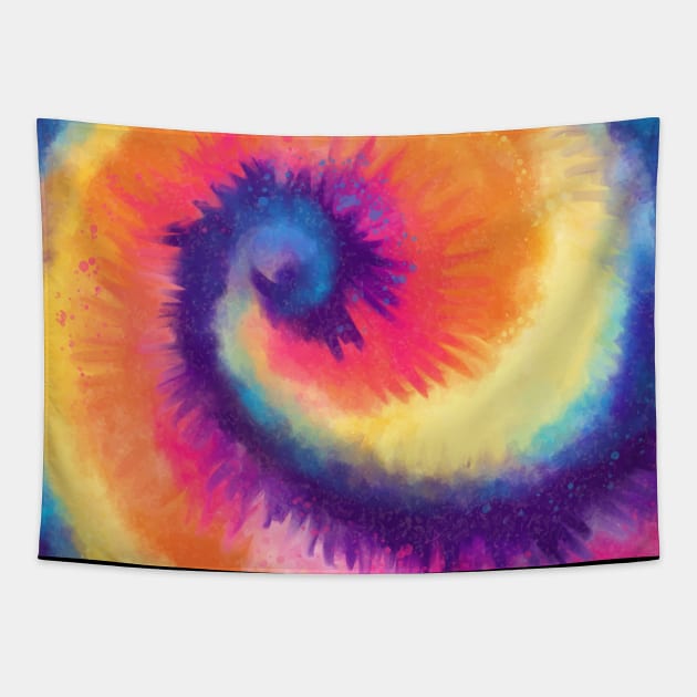 Tie Dye Pattern Design Tapestry by aquariart