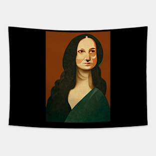 Modern Mona Lisa Tapestry