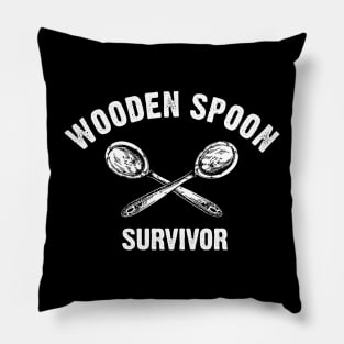 wooden spoon survivor Pillow