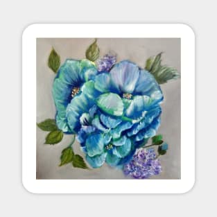 Blue Poppies Magnet