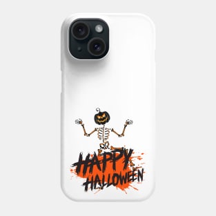 Happy Halloween Bony Belly Skeleton Dancer Evergreen Phone Case