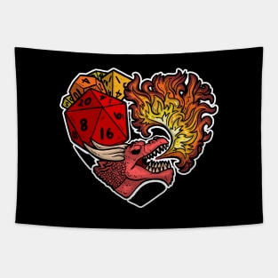 Dice Dragon (Roleplaying Art) Tapestry