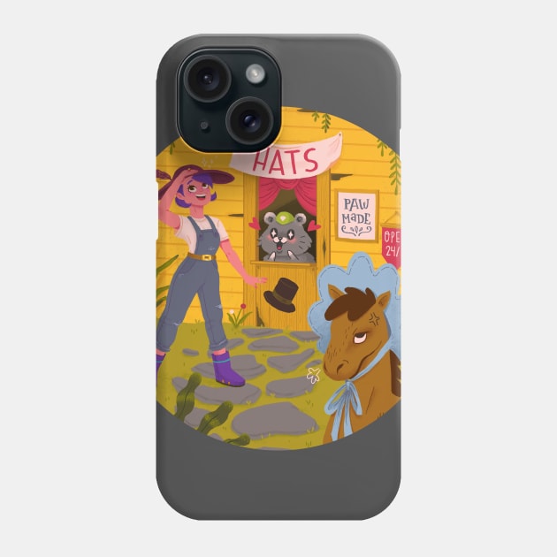 Hat Store Phone Case by giovana giberti