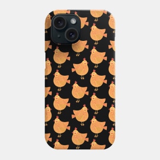 The cute yellow and red chicken pattern, 4 Phone Case