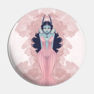 Angry Demon Girl Pin