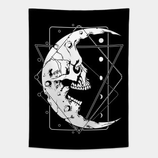 SKULL MOON Tapestry