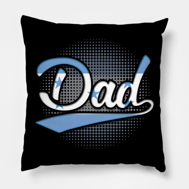 Honduran Dad - Gift for Honduran From Honduras Pillow by Country Flags