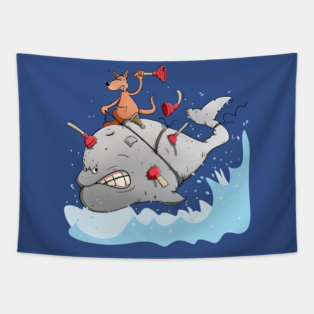 Captain Ahab Tapestry by schlag.art