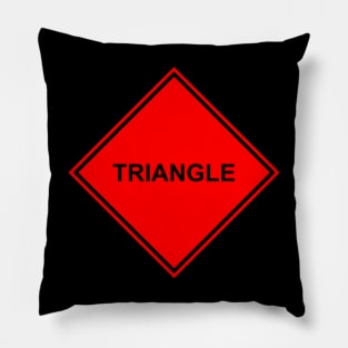 Red Triangle Pillow
