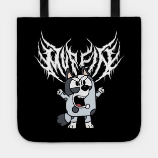 Muffin Black Metal Bluey Tote