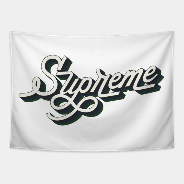 Supreme Retro Vintage Style StreetWear Design Tapestry by So Young So Good