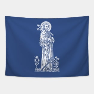 St. Joseph - blue bkg Tapestry