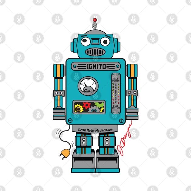 IGNITO THE ROBOT by Modern-ArtifactsLLC